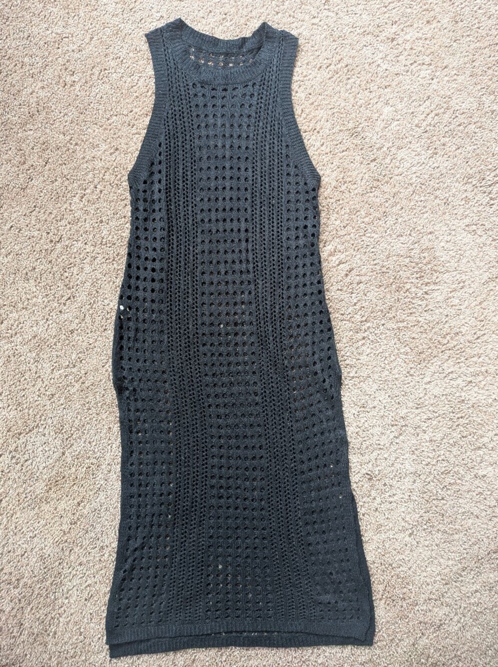 Sleeveless Sheer Knit Maxi Dress - Picture 2 of 6
